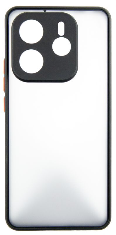 Чохол-накладка Dengos Matt для Xiaomi Redmi Note 14 Pro Black (DG-KM-128) + захисне скло