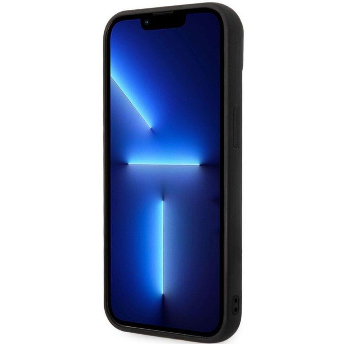 Чохол-накладка Karl Lagerfeld Quilted Puffy Metal Logo для Apple iPhone 15 Black (KLHCP15SPSQAK)