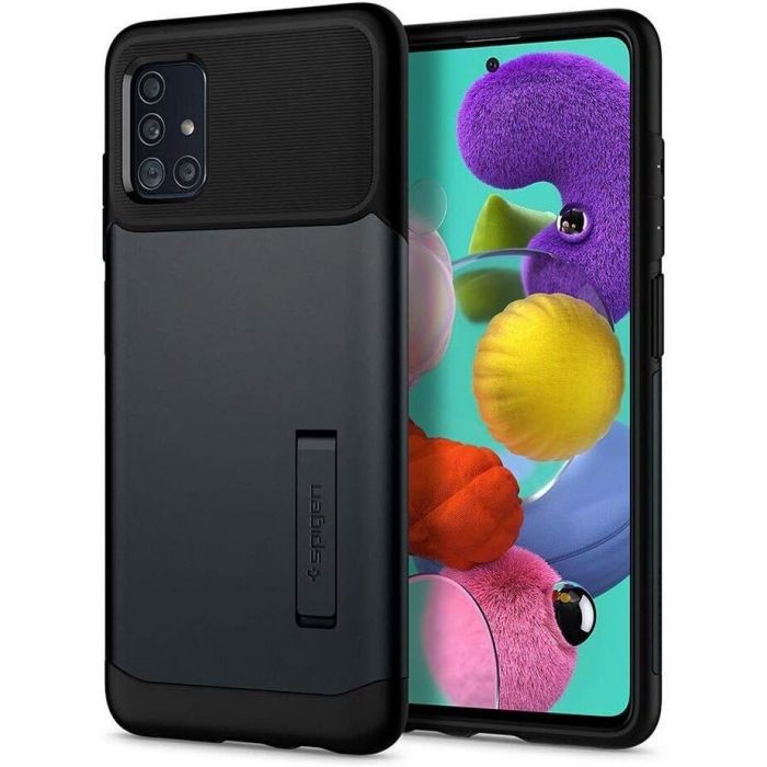 Чохол-накладка Spigen Slim Armor для Samsung Galaxy A51 SM-A515 Metal Slate (ACS00820)