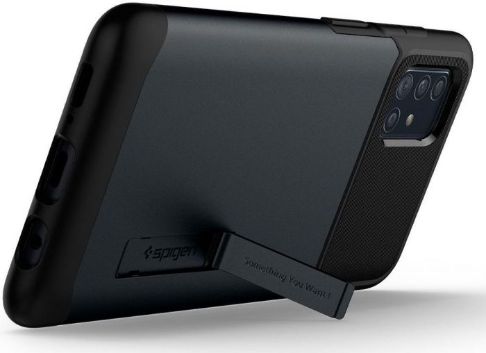 Чохол-накладка Spigen Slim Armor для Samsung Galaxy A51 SM-A515 Metal Slate (ACS00820)
