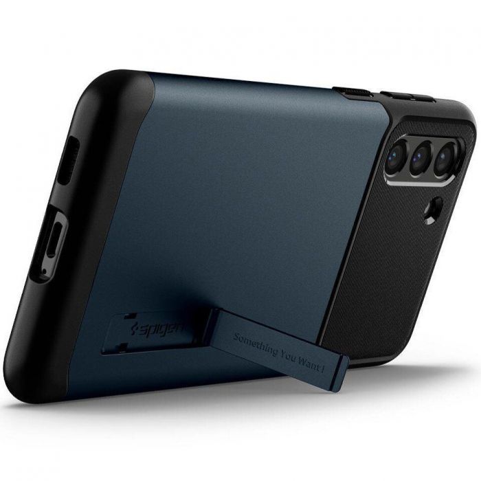 Чохол-накладка Spigen Slim Armor для Samsung Galaxy S21 SM-G991 Metal Slate (ACS02444)
