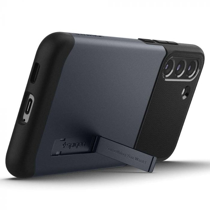 Чохол-накладка Spigen Slim Armor для Samsung Galaxy S22 Plus SM-S906 Metal Slate (ACS03978)