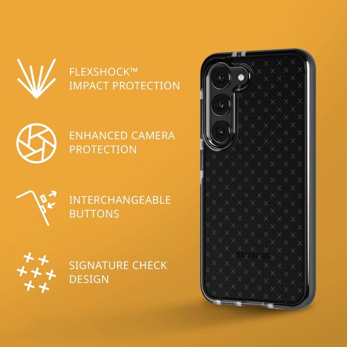 Чохол-накладка Tech21 Evo Check для Samsung Galaxy S23 SM-S911 Black (T21-10069)