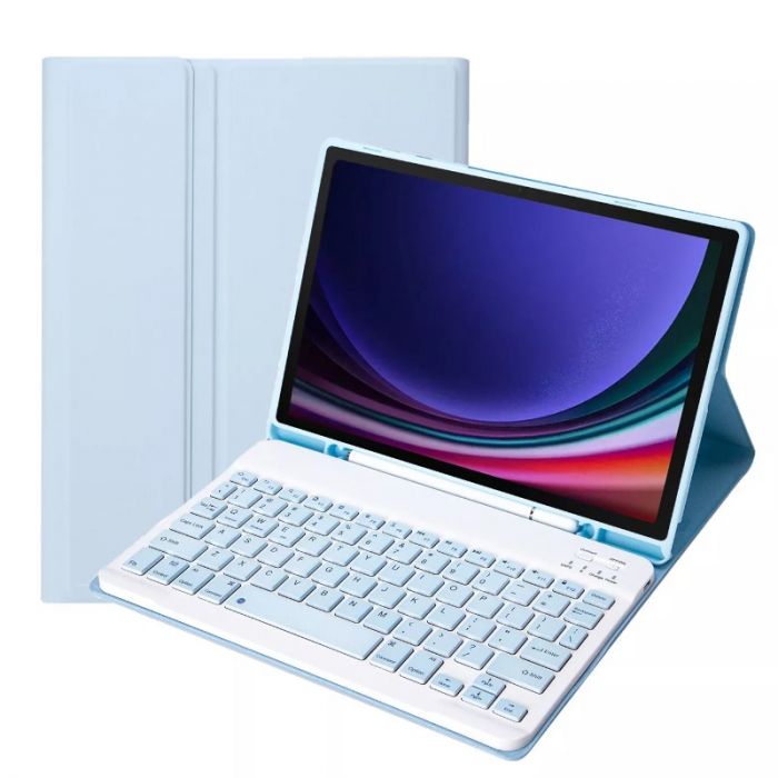 Чохол з бездротовою клавіатурою BeCover для Samsung Galaxy Tab A9 SM-X115 Light Blue (712358)
