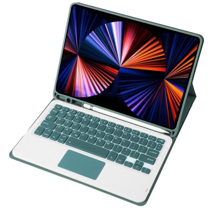 Чохол з бездротовою клавіатурою (TouchPad) BeCover для Apple iPad Air 13 (2024/2025) Dark Green (712603)