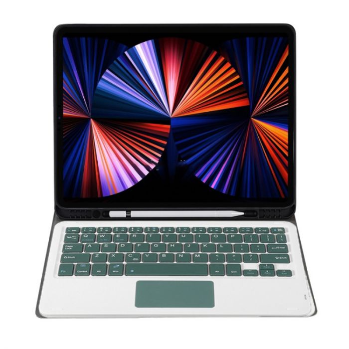 Чохол з бездротовою клавіатурою (TouchPad) BeCover для Apple iPad Pro 12.9 (2020/2021/2022) Dark Green (712383)