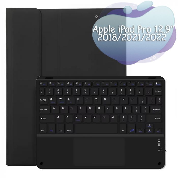 Чохол з бездротовою клавіатурою (TouchPad) BeCover для Apple iPad Pro 12.9 (2020/2021/2022) Black (712381)