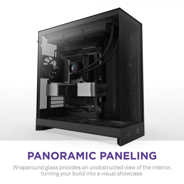 Корпус NZXT H9 Flow Black без БЖ (CM-H92FB-01)
