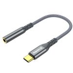 Адаптер ColorWay USB Type-C - 3.5 мм (M/F), 0.14 м, Gray (CW-AD-CJ)