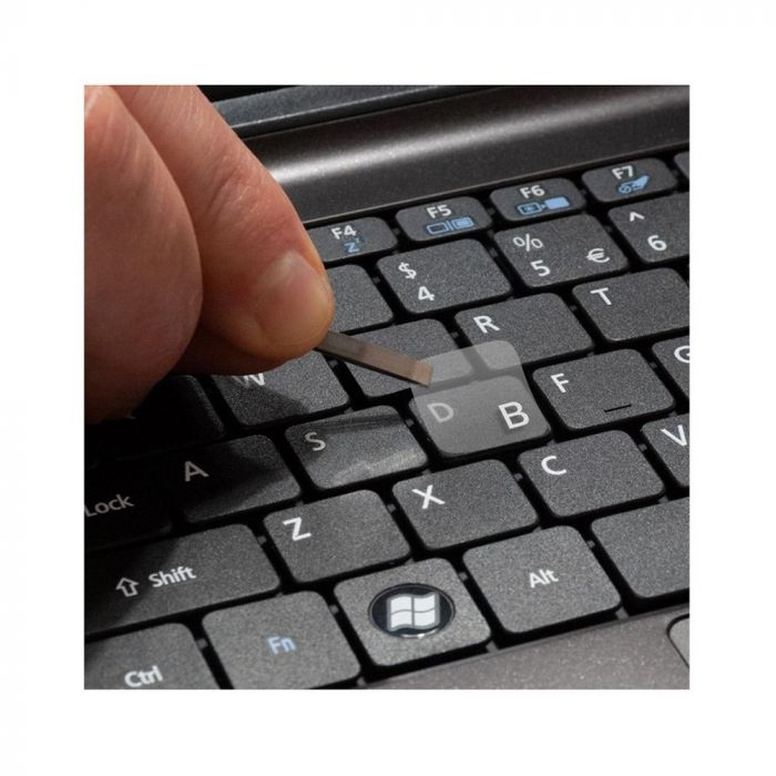 Наліпки на клавіатуру СolorWay прозора, біла (CW-BNW)