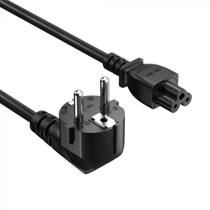 Кабель живлення ColorWay CEE7/7-C5, 1.8 м, Black (CW-CBP083-BK)