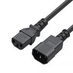 Кабель живлення ColorWay C13-C14, 1 м, Black (CW-CBP087-BK)