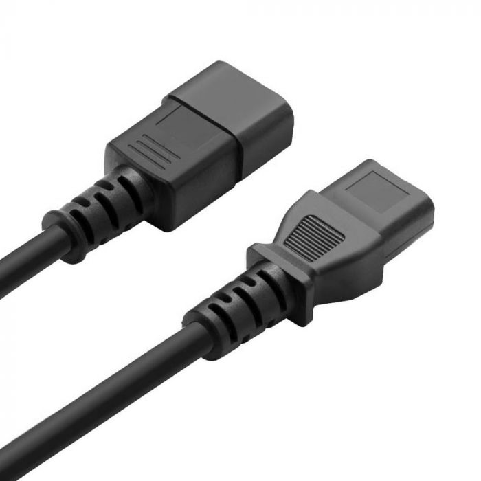 Кабель живлення ColorWay C13-C14, 1 м, Black (CW-CBP087-BK)