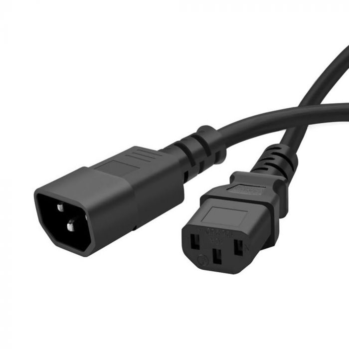 Кабель живлення ColorWay C13-C14, 1 м, Black (CW-CBP087-BK)