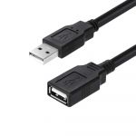 Кабель ColorWay USB - USB V 2.0 (M/F), 1.8 м, Black (CW-CBUF076-BK)
