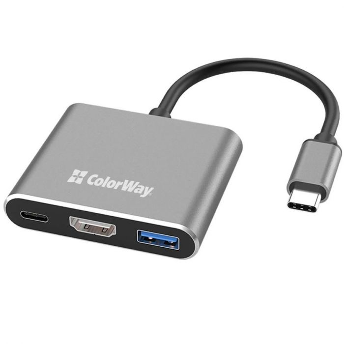 USB-хаб СolorWay USB Type-C 3-в-1 (CW-HUB08)