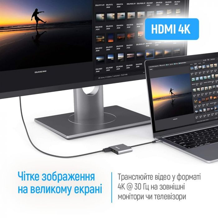 USB-хаб СolorWay USB Type-C 3-в-1 (CW-HUB08)