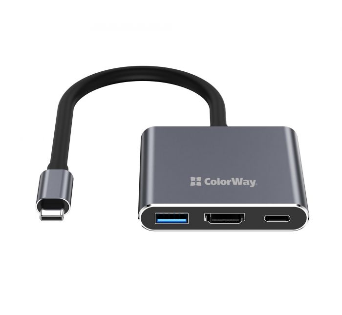 USB-хаб СolorWay USB Type-C 3-в-1 (CW-HUB08)