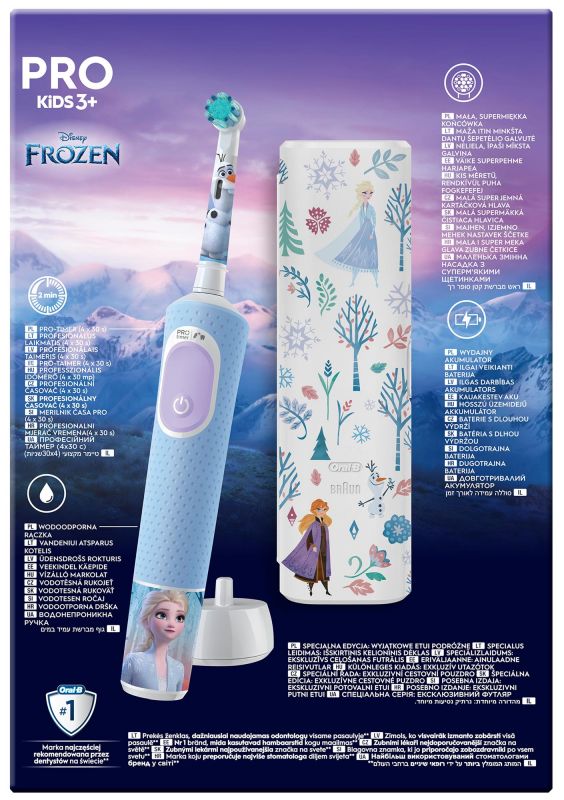 Зубна електрощітка Braun Oral-B Pro Kids D103.413.2KX Frozen