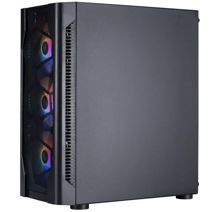 Корпус 1stPlayer D4-BK-4F1 Black без БЖ