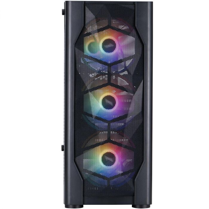 Корпус 1stPlayer D4-BK-4F1 Black без БЖ