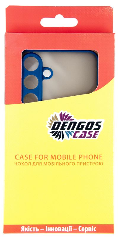 Чохол-накладка Dengos Matt для Samsung Galaxy S25 Plus SM-S936 Blue (DG-KM-143) + захисне скло