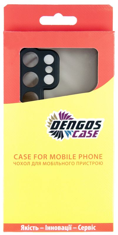 Чохол-накладка Dengos Matt для Samsung Galaxy S25 Ultra SM-S938 Black (DG-KM-144) + захисне скло