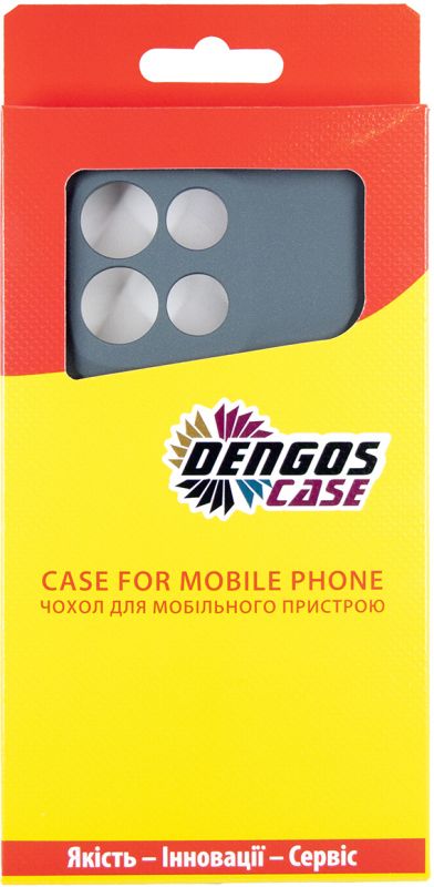 Чохол-накладка Dengos для Motorola G15/G15 Power Grey Full Glue (DG-KM-147) + захисне скло