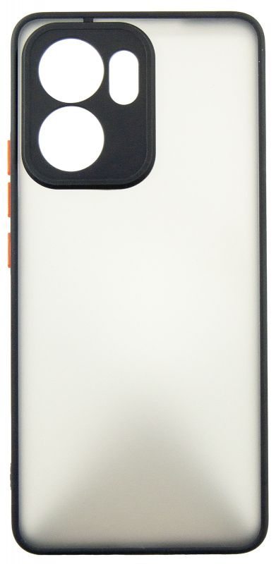 Чохол-накладка Dengos для Oppo Reno 13F Black Full Glue (DG-KM-149) + захисне скло