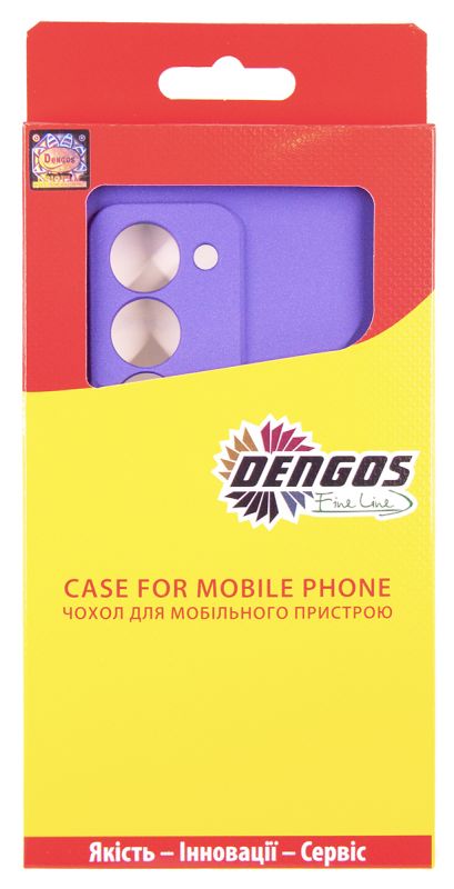 Чохол-накладка Dengos Carbon для Xiaomi Redmi 15 Purple (DG-KM-164) + захисне скло