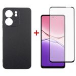 Чохол-накладка Dengos Carbon для Oppo A5X Black (DG-KM-175) + захисне скло