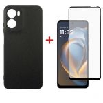 Чохол-накладка Dengos Carbon для Motorola Moto G05 Black (DG-KM-178) + захисне скло