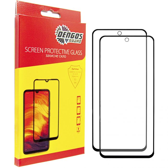 Захисне скло Dengos для Xiaomi Redmi 10 2022 Black Full Glue (DG-TG2P-46)
