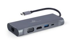 Док станція Cablexpert USB-C 7-в-1 (A-CM-COMBO7-01)