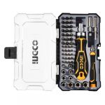 Викрутка з набором насадок і головок 55 шт. INGCO