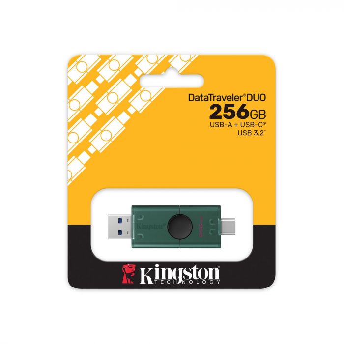 Флеш-накопичувач USB3.2 256GB Type-C Kingston DataTraveler Duo Green (DTDEG2/256GB)
