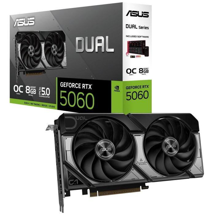 Відеокарта GF RTX 5060 8GB GDDR7 Dual OC Asus (DUAL-RTX5060-O8G)