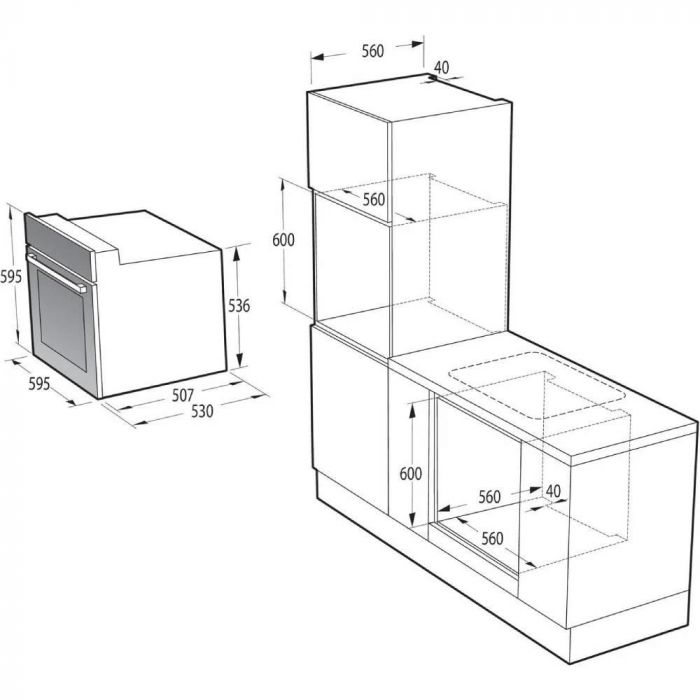 Духова шафа Gorenje BO6635E01B
