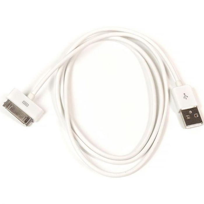 Кабель PowerPlant USB-Apple 30pin, 1м White (DV00DV4045)