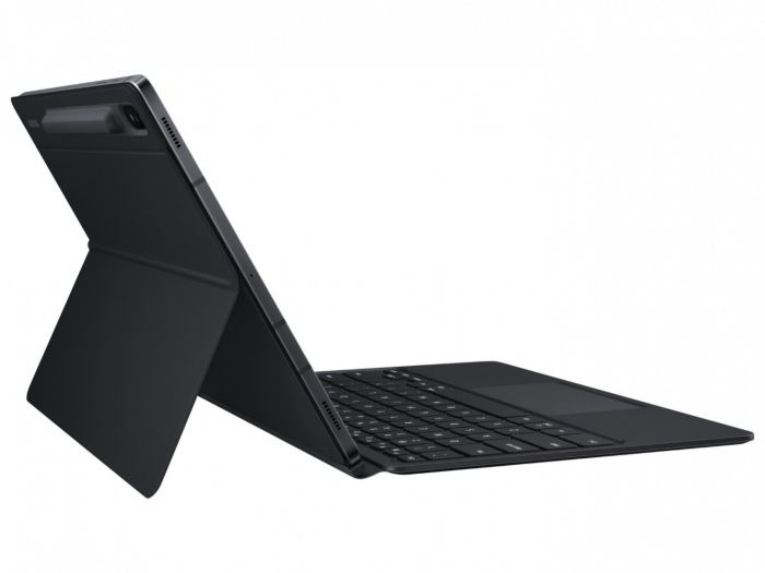 Чохол-клавіатура Samsung Book Cover Keyboard для Samsung Galaxy Tab S7+ 12.4 SM-T970/SM-T795/SM-T976 / Galaxy Tab S8+ 12.4 SM-X800/SM-X806 Black (EF-DT970BBRGRU)