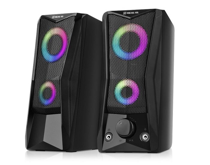 Акустична система REAL-EL S-107 Black 