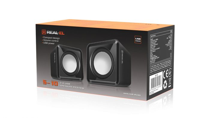 Акустична система REAL-EL S-10 Black