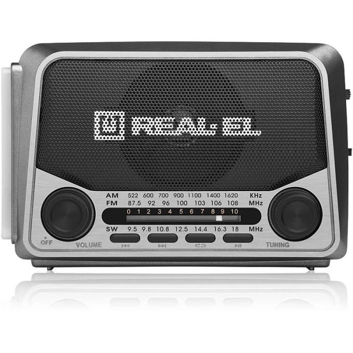 Радіоприймач REAL-EL X-525 Grey