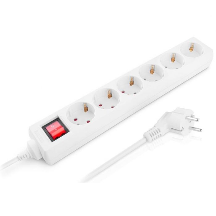 Фільтр живлення REAL-EL RS-6 Protect M 1.8м White (EL122300031)