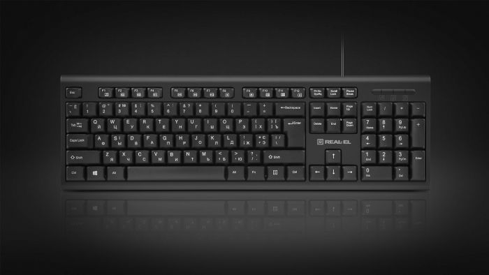 Комплект (клавіатура, мишка) REAL-EL Kit 511 Black