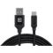 Кабель REAL-EL Premium Fabric USB - USB Type-C (M/M), 2 м, Black (EL123500047)