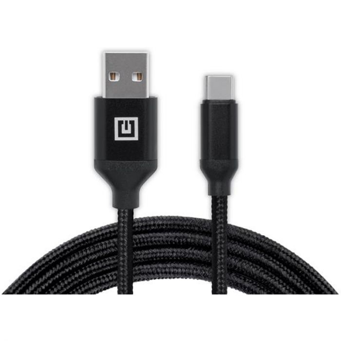 Кабель REAL-EL Premium Fabric USB - USB Type-C (M/M), 2 м, Black (EL123500047)