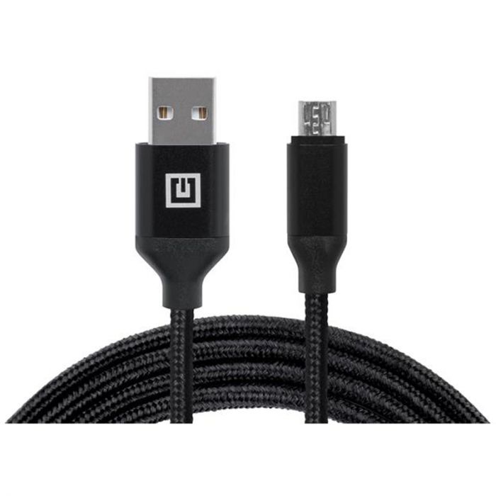 Кабель REAL-EL Premium Fabric USB - micro USB (M/M), 2 м, Black (EL123500048)