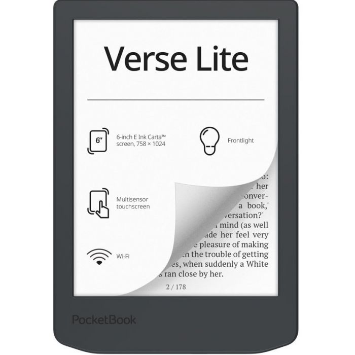 Електронна книга PocketBook 619 Verse Lite Midnight Grey (PB619-T-CIS)
