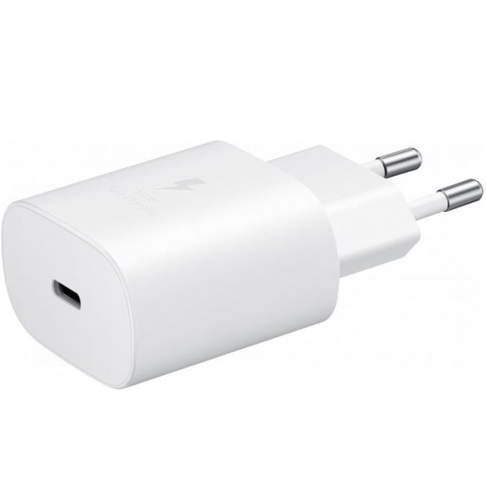 Мережевий зарядний пристрій Samsung EP-TA800 25W Type-C White (EP-TA800NWE) OEM